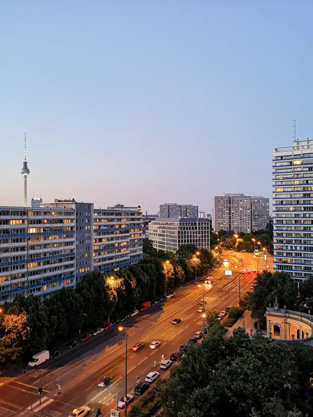 Blick aus dem Apartment über Berlin